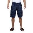 thumbnail image 1 of RAW X Mens Belted 12.5" Inseam Knee Length Cargo Shorts, Navy Camo, 42, 1 of 7
