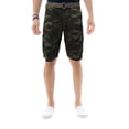 thumbnail image 1 of RAW X Mens Belted 12.5" Inseam Knee Length Cargo Shorts, Olive Camo, 38, 1 of 8