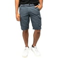 thumbnail image 1 of RAW X Mens Belted 12.5" Inseam Knee Length Cargo Shorts, Steel, 44, 1 of 7