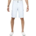 thumbnail image 1 of RAW X Mens Belted 12.5" Inseam Knee Length Cargo Shorts, White, 42, 1 of 4