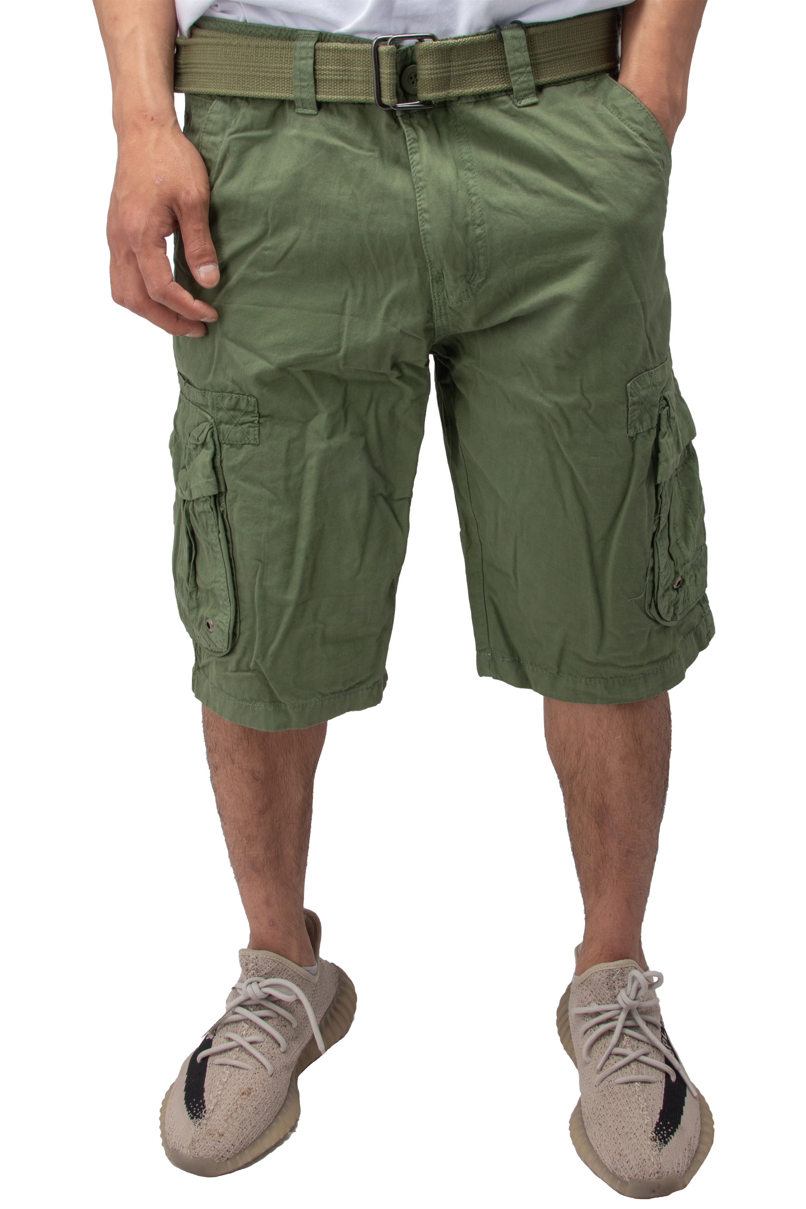 Mens cargo shorts with snap best sale pockets