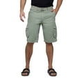 thumbnail image 1 of RAW X Mens Belted 12.5" Inseam Knee Length Cargo Shorts, Leaf Green, 54, 1 of 7