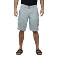 thumbnail image 1 of RAW X Mens Belted 12.5" Inseam Knee Length Cargo Shorts, Slate Grey, 34, 1 of 7