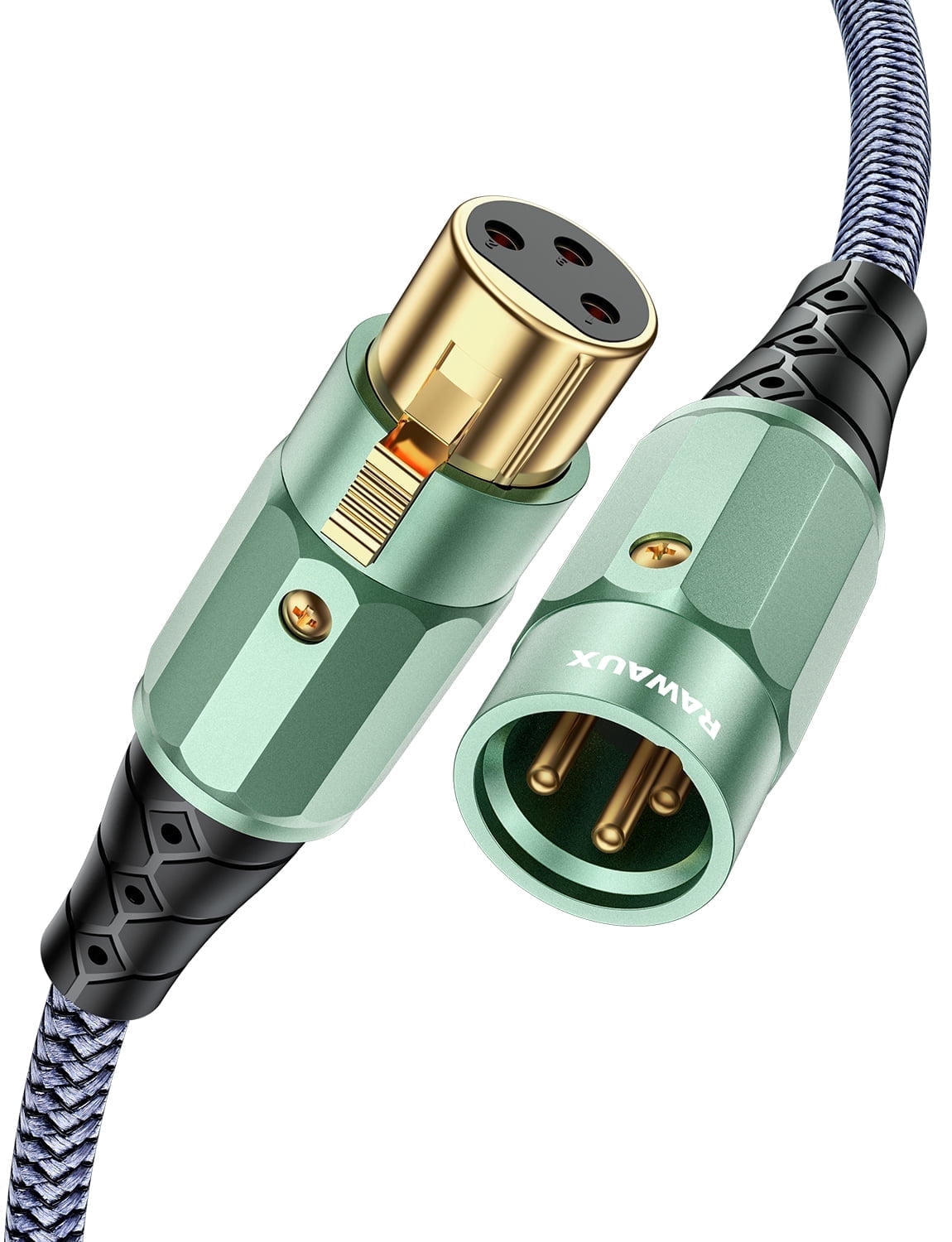 RAWAUX XLR Microphone Cable, Male to Female 3 Pin Balanced Shielded Mic Cord (3.3ft/1m)