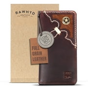 RAWHYD Leather Concho Long Mens Wallet, Western Wallets for Men