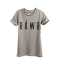 thumbnail image 1 of RAWR Only (Height is off, measured by letters and not ' ) Women's Fashion Relaxed T-Shirt Tee Heather Tan Large, 1 of 3