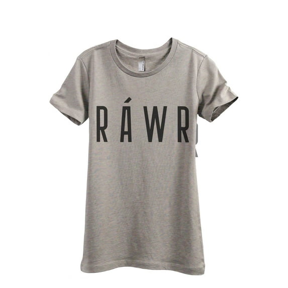 RAWR Only (Height is off, measured by letters and not ' ) Women's Fashion Relaxed T-Shirt Tee Heather Tan X-Large