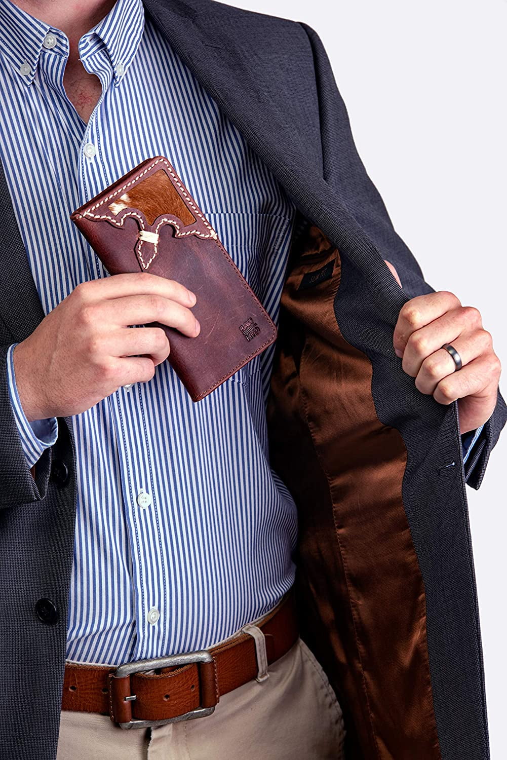 RAW HYD Full-Grain Leather Men’s Bifold Wallet – Leather Wallets for Men  Bifold w/ 6 Credit Card Slots – Leather Wallet for Men – Stylish Mens  Bifold