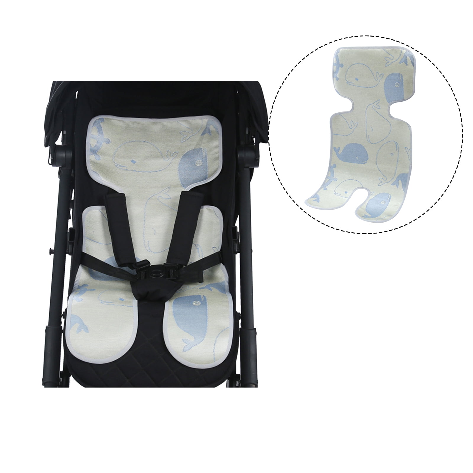 RAWUATEY Baby Car Seat Cooling Pad Natural Breathable Ice Seat Cooler Pad Universal Summer