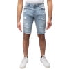 thumbnail image 1 of RAWX Men's Denim Shorts, Rips Distress Frayed Cut Off Slim Fit Jeans Short for Men, Frayed W/ Rips - Lt Blue, 40, 1 of 1
