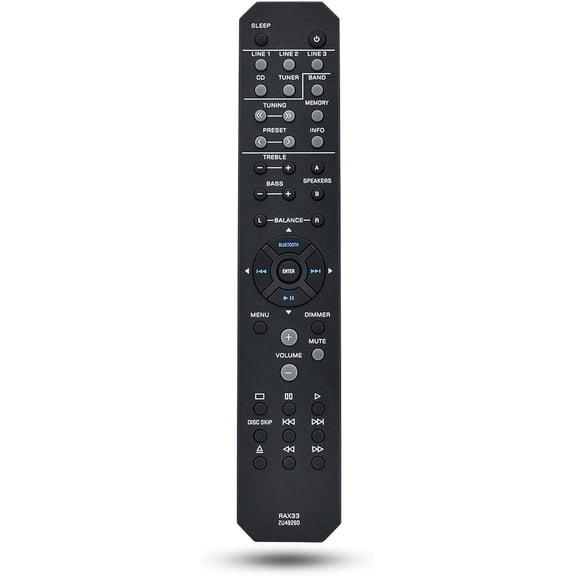 RAX33 Replacement Remote Control Commander fit for Yamaha Stereo Receiver RS202 RS202BL R-S202 R-S202BL
