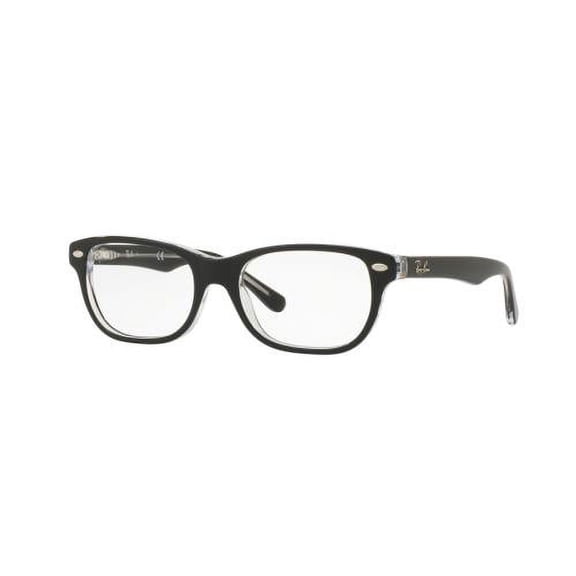 RAY BAN Eyeglasses RY1555 3529 Top Black On Transparent 48MM