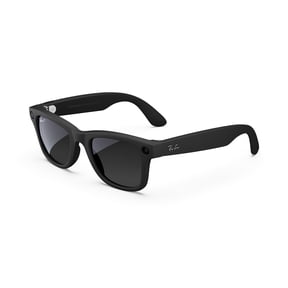 Ray-Ban Meta (Gen 1), Wayfarer, Matte Black, Polarized Gradient Graphite Lenses | Smart AI Glasses