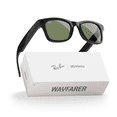 thumbnail image 1 of Ray-Ban Meta, Wayfarer Glasses with Meta AI, Audio, Photo, Video Compatibility, Shiny Black, Green Lenses, Regular Fit, 1 of 8