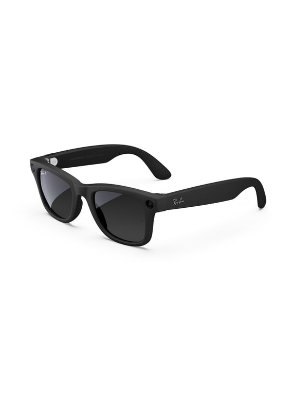 Ray-Ban Meta (Gen 1), Wayfarer Large, Matte Black, Polarized Gradient Graphite Lenses
