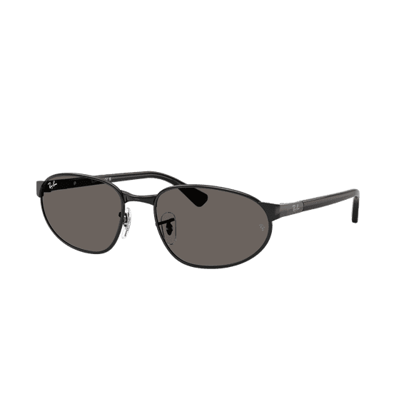 RAY-BAN RB3777 RB3777 Square-Round Shape Sunglasses Black Frame / Dark Grey Lens 59mm
