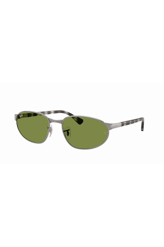 RB3777 RB3777 Square-Round Shape Sunglasses Gunmetal Frame | Green Lens 56mm