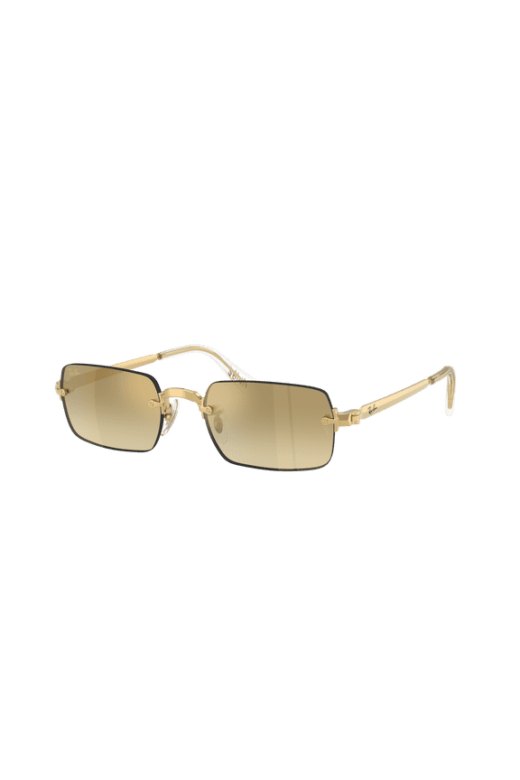 RB3928 RB3928 BY A$AP ROCKY Rectangle Shape Sunglasses Arista Gold Frame / Brown Mirror Gold Gradient Lens 54mm