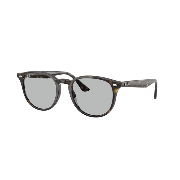 RAY-BAN RB4259F RB4259F LOW BRIDGE FIT Phantos Shape Sunglasses Light Havana Frame | Light Grey Lens 50mm