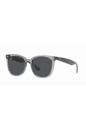 RB4379D RB4379D Square Shape Sunglasses Transparent Grey Frame | Dark Grey - Lens 55mm