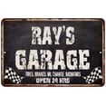 thumbnail image 1 of RAY'S Garage Black Grunge Gift Sign 12x18 Decor Gift 112180005023, 1 of 1