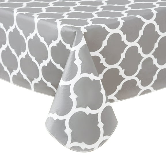 RAY STAR Christmas Rectangle Tablecloth 52x70 inch Waterproof Holiday Decoration Tablecloth Xmas Plastic SpillProof Table Cover