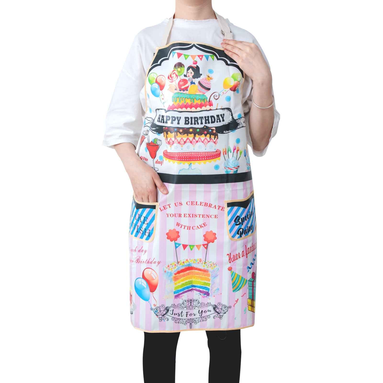 RAY STAR Funny Apron with Pocket 28x32.3in Waterproof Apron for Men Women Kitchen Garden Decor