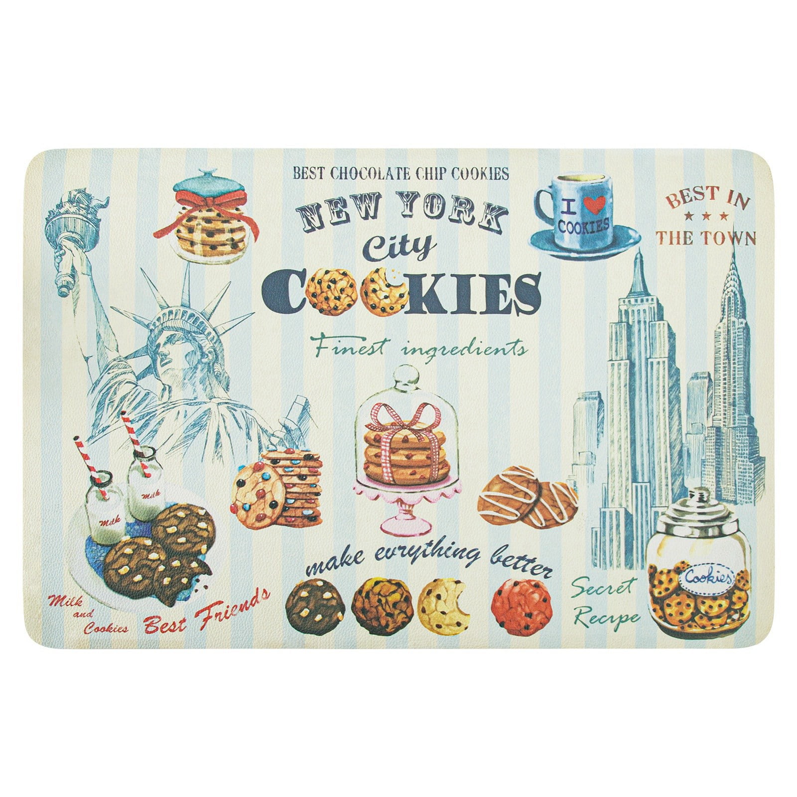 RAY STAR Placemats Set of 4, Vinyl Washable Wipeable Place Mats-12inx18in, Heat Resistant Waterproof Place Mat