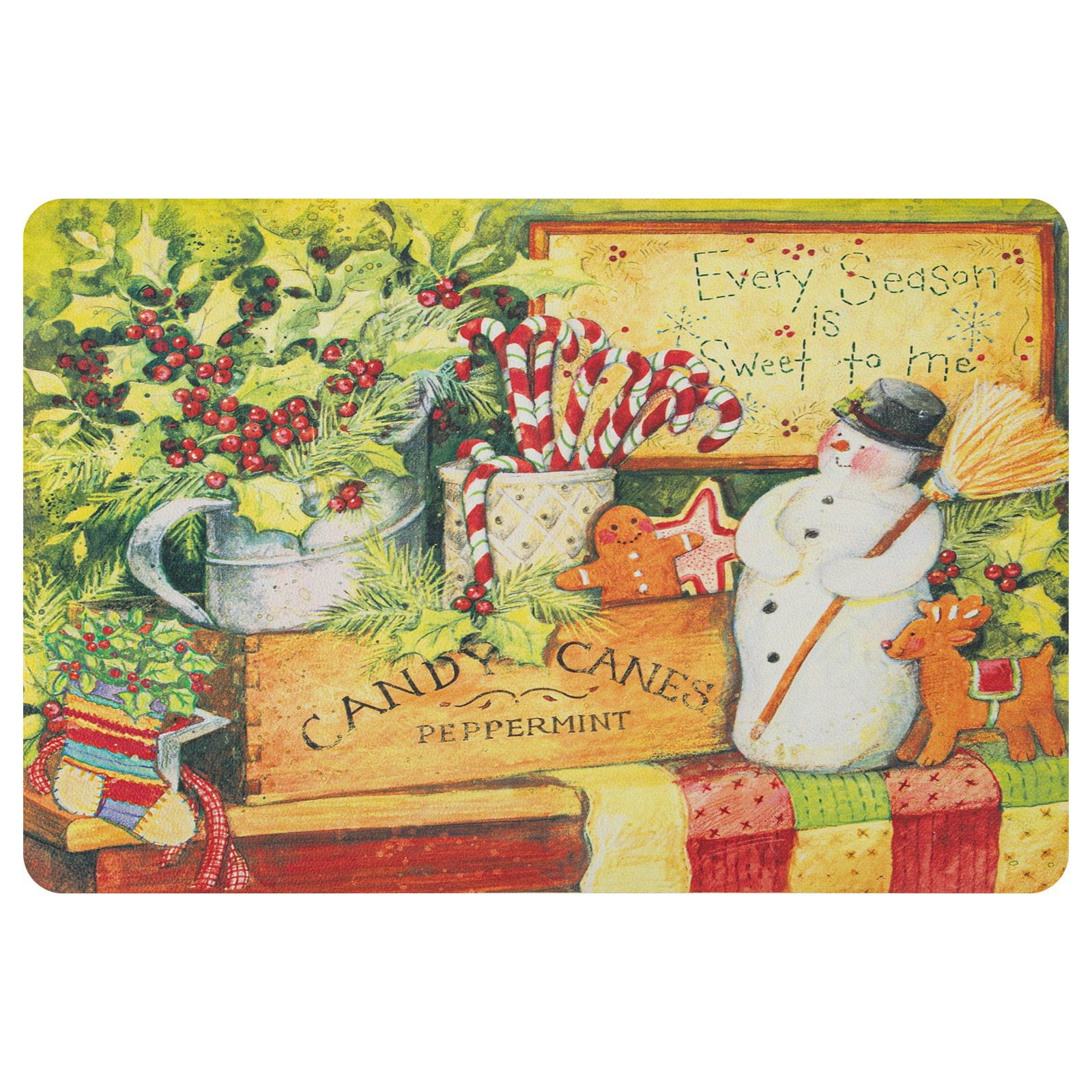 RAY STAR Placemats Set of 4, Vinyl Washable Wipeable Place Mats-12inx18in, Heat Resistant Waterproof Place Mat
