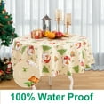 RAY STAR Round Christmas Tablecloth 60 inch Rectangle Xmas Tablecloth
