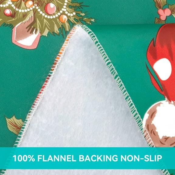 RAY STAR Round Christmas Tablecloth 60 inches - Christmas Decorations for Home 100% Water Resistant Christmas Table Cloth