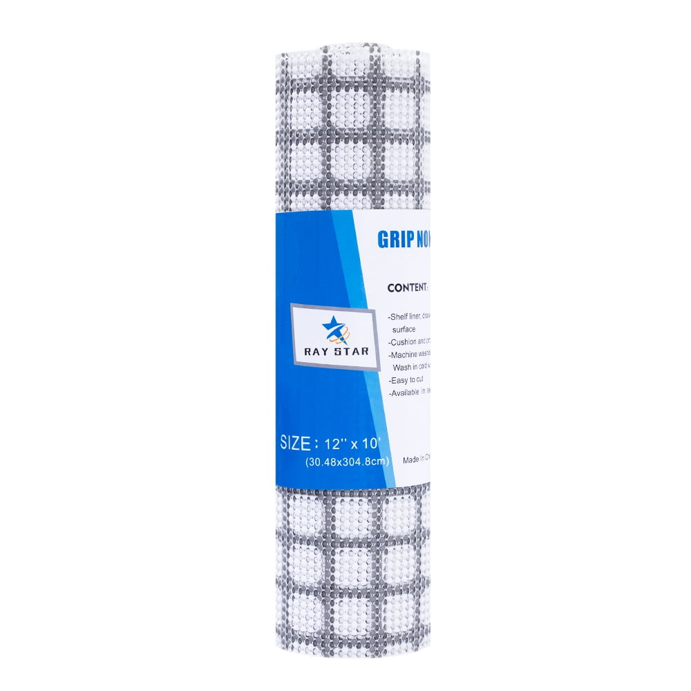 RAY STAR Shelf Cabinet Liner, Drawer Liners Non-Adhesive 12in X 120in, Strong Grip Non Slip Shelving Liner