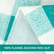 RAY STAR Vinyl Checkered Tablecloth 52x70 Flannel Backing 100% Waterproof & Heavy Plastic Table Cover for Dining, Party, Farmhouse Dec.