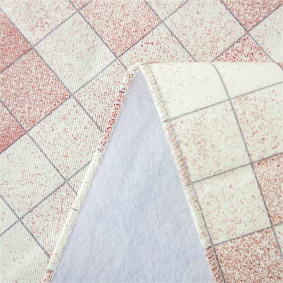 RAY STAR Vinyl Checkered Tablecloth 52x70 Flannel Backing 100% Waterproof & Heavy Plastic Table Cover for Dining, Party, Farmhouse Dec.