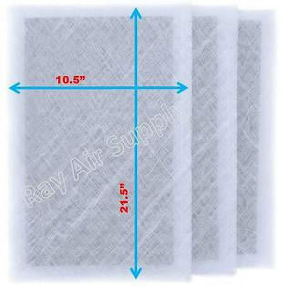 RAYAIR SUPPLY 12x24 Replacement Filter Pads Compatible with Air Ranger Air Cleaner 12x24 Refills (3 Pack) WHITE