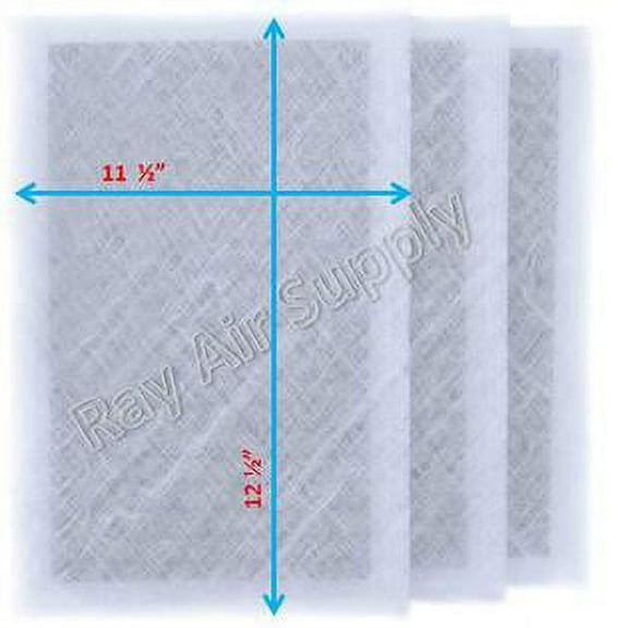 RAYAIR SUPPLY 14x14 Replacement Filter Pads Compatible with Air Ranger Air Cleaner 14x14 Refills (3 Pack) WHITE