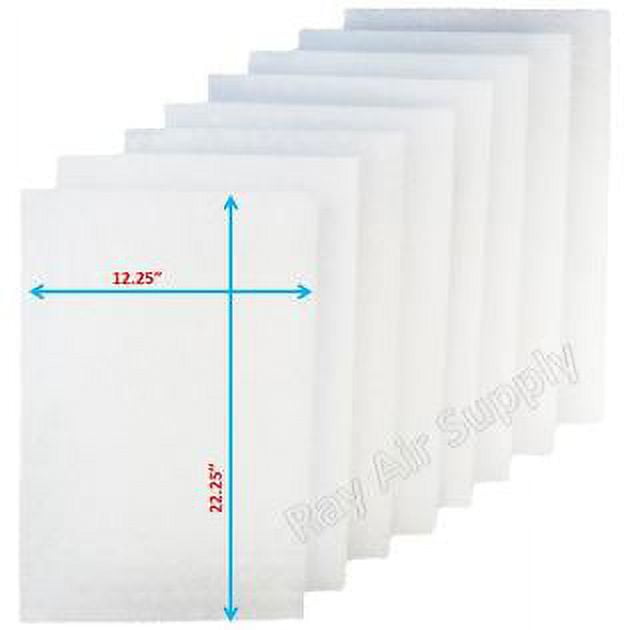 RAYAIR SUPPLY 14x25 Replacement Filter Pads Compatible with Respicaire ...