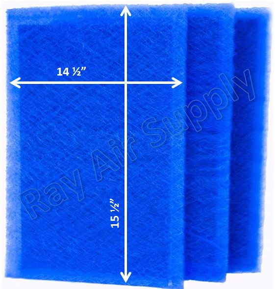 RAYAIR SUPPLY 16x18 Replacement Filter Pads Compatible with Dynamic Air Cleaner 16x18 Refills (3 Pack)