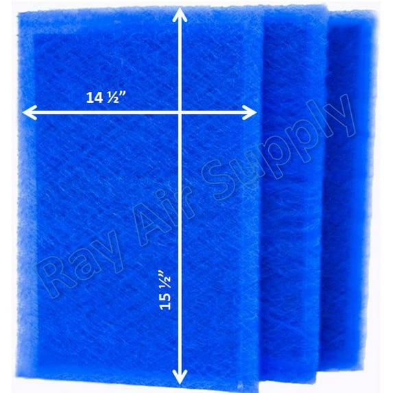 RAYAIR SUPPLY 16x18 Replacement Filter Pads Compatible with Dynamic Air Cleaner 16x18 Refills (3 Pack)