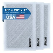RAYAIR SUPPLY 16x20 Replacement Filter Pads Compatible with Dynamic Air Cleaner 16x20 Refills 3 Pack WHITE