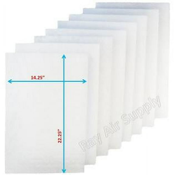 RAYAIR SUPPLY 16x25 Replacement Filter Pads Compatible with Tappan EAC-1 Air Cleaner 16x25 Refills (4 Pack) WHITE