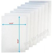 RAYAIR SUPPLY 16x32 Replacement Filter Pads Compatible with Respicaire CG MicroClean 95 Air Cleaner 16x32 Refills 4 Pack WHITE