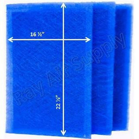 RAYAIR SUPPLY 18x25 Replacement Filter Pads Compatible with MicroPower Guard Air Cleaner (3 Pack) BLUE