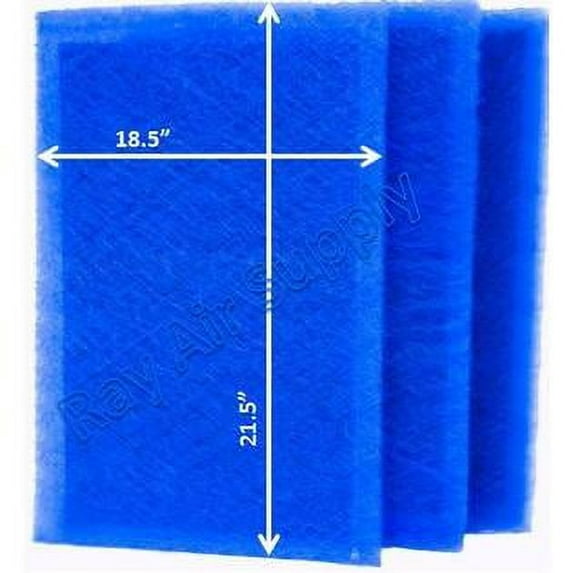 RAYAIR SUPPLY 20x24 Replacement Filter Pads Compatible with EarthPure Air Cleaner 20x24 Refills (3 Pack) BLUE