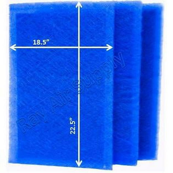 RAYAIR SUPPLY 20x25 Replacement Filter Pads Compatible with AlpinePure ET Air Cleaner 20x25 Refills (3 Pack) BLUE