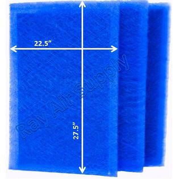 RAYAIR SUPPLY 24x30 Replacement Filter Pads Compatible with AlpinePure ET Air Cleaner 24x30 Refills (3 Pack) BLUE