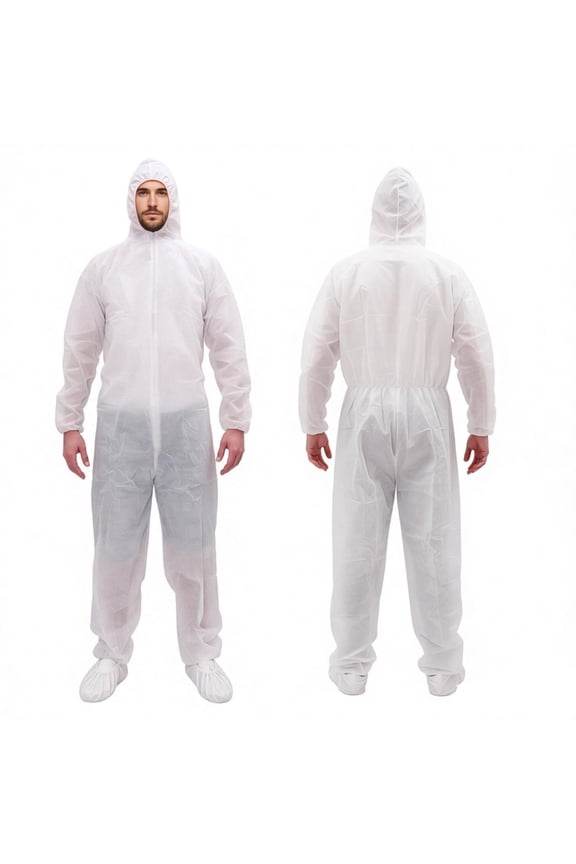 Polypropylene Disposable Hooded Coverall XX-Large White