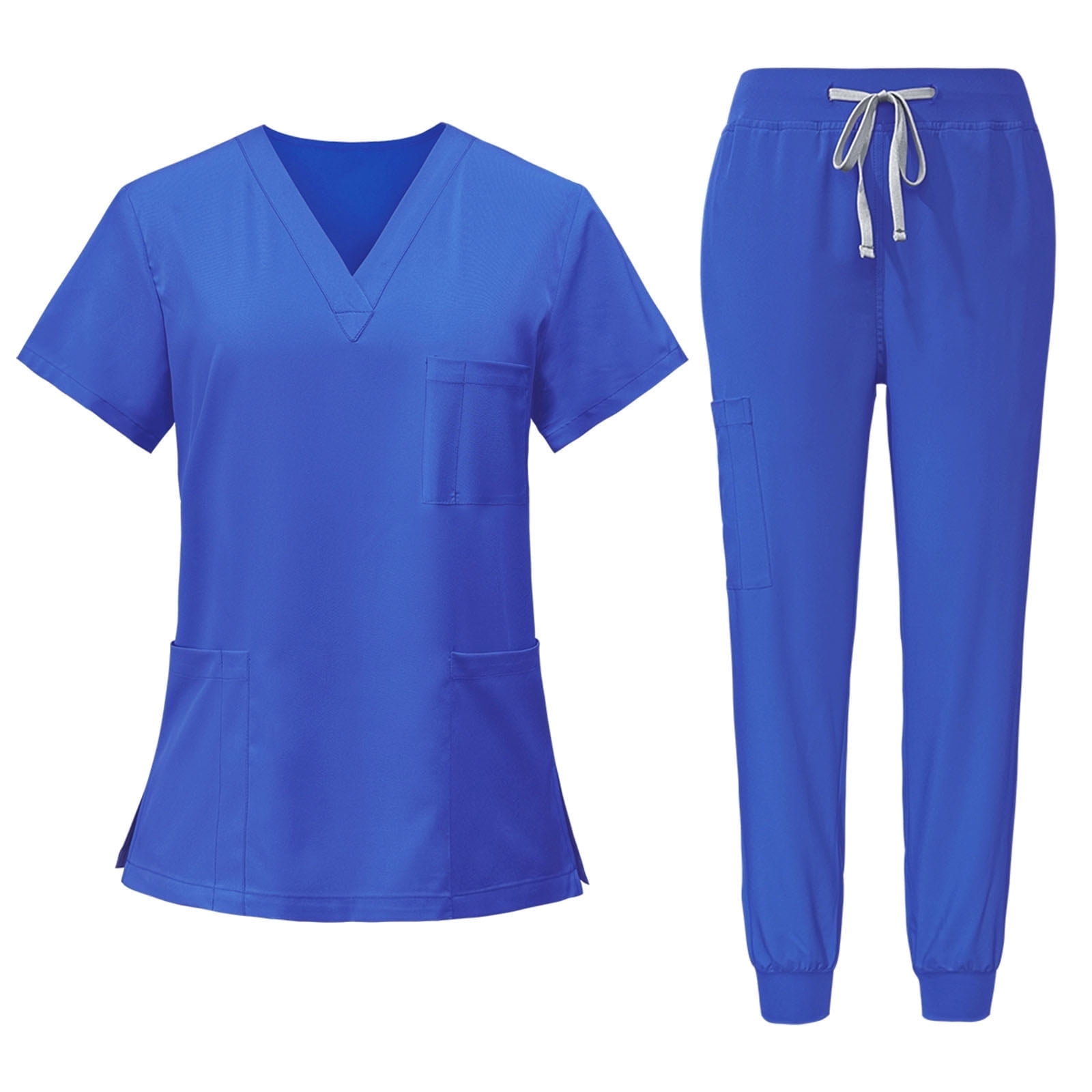 RAYGARD Scrubs Medical Uniform - Women and Man Scrubs Set Medical Scrubs Top and Pants