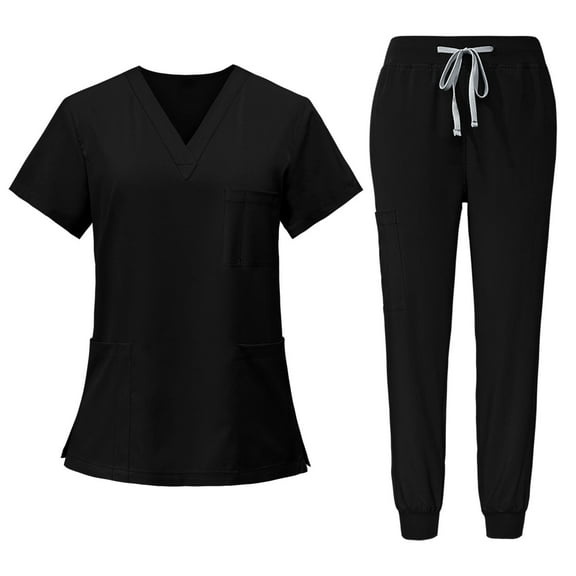 RAYGARD Scrubs Medical Uniform - Women and Man Scrubs Set Medical Scrubs Top and Pants
