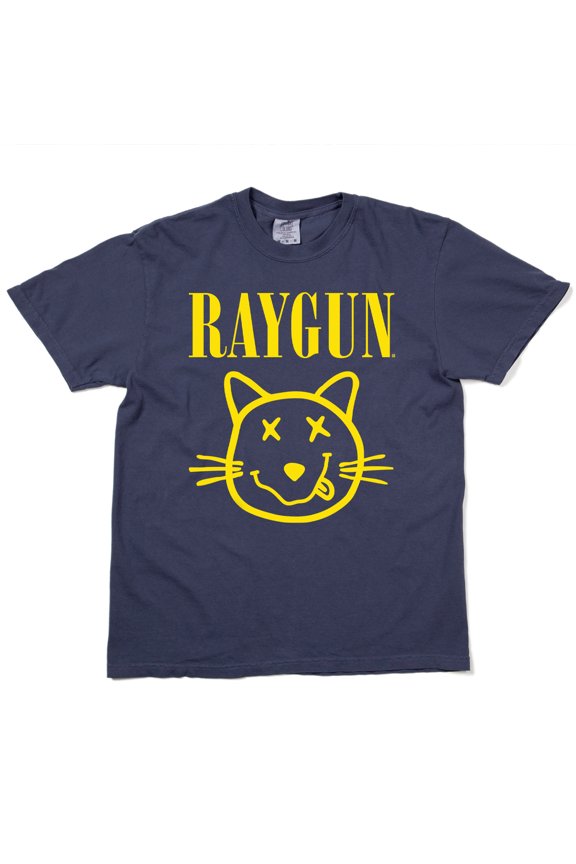 RAYGUN Smiley Cat Logo Heavyweight Graphic Tee TShirt Gift